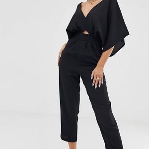 Kimono Sleeve Jumpsuit with Peg Leg